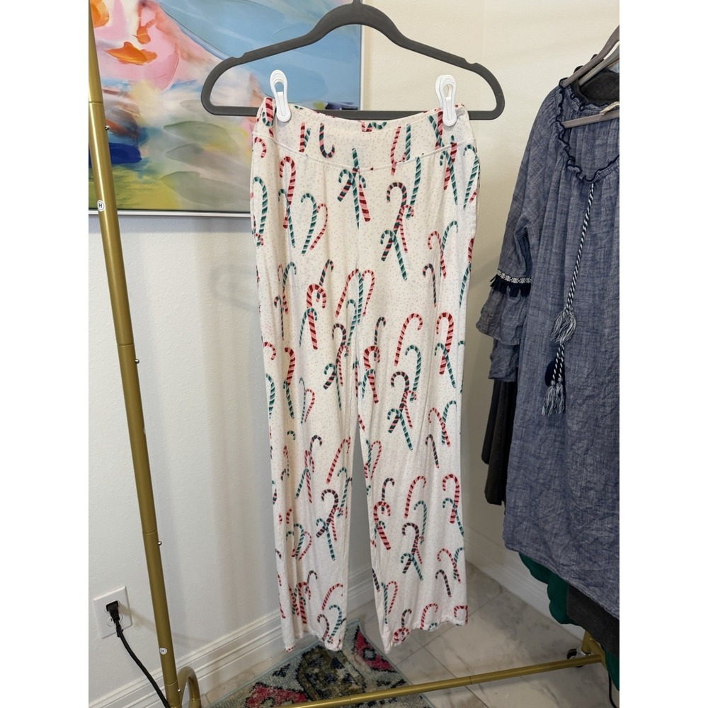 Women's Soma Christmas Candy Cane Lounge Pajama Pants XS‎